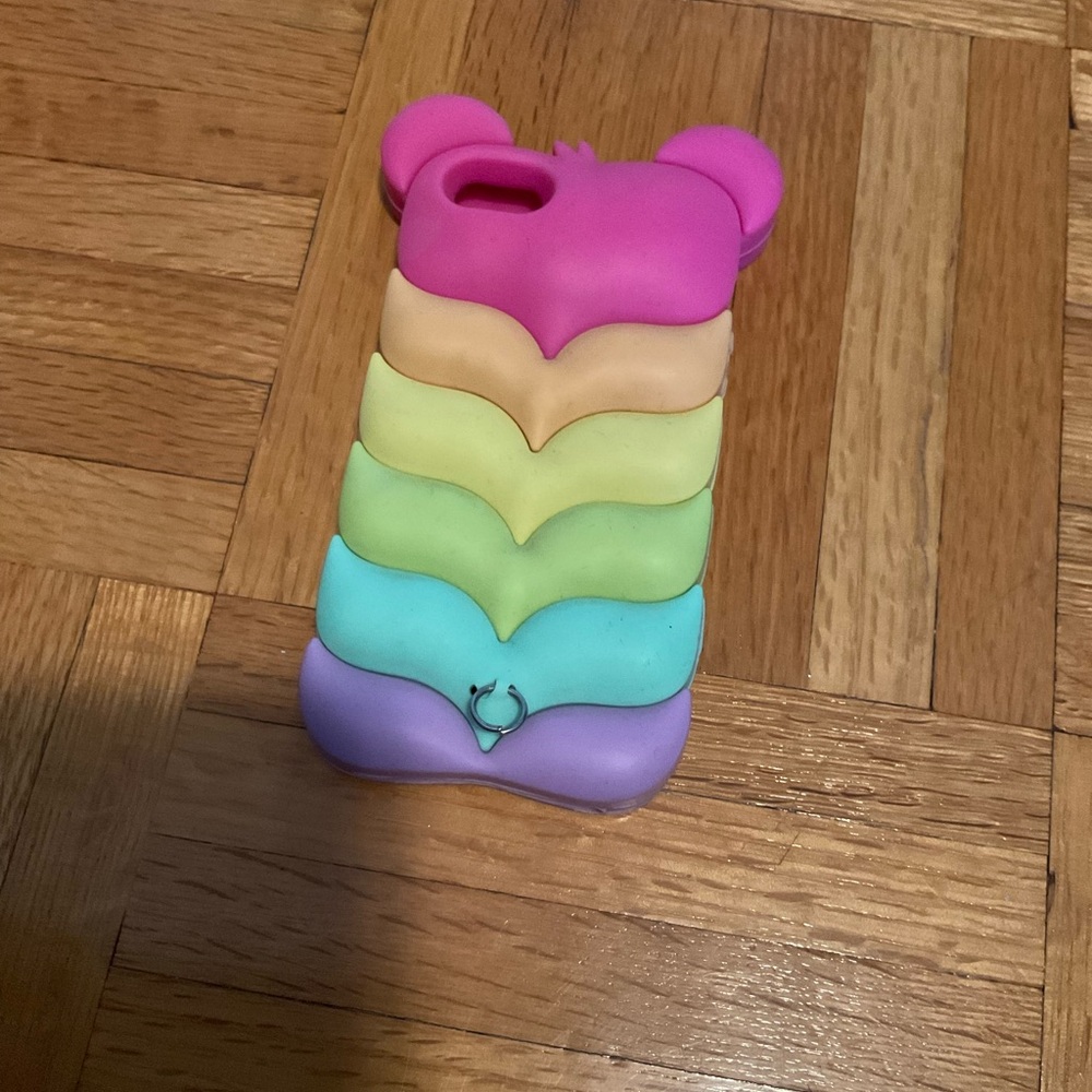 Iphone 5s Silicone Rainbow pastel Phone Case